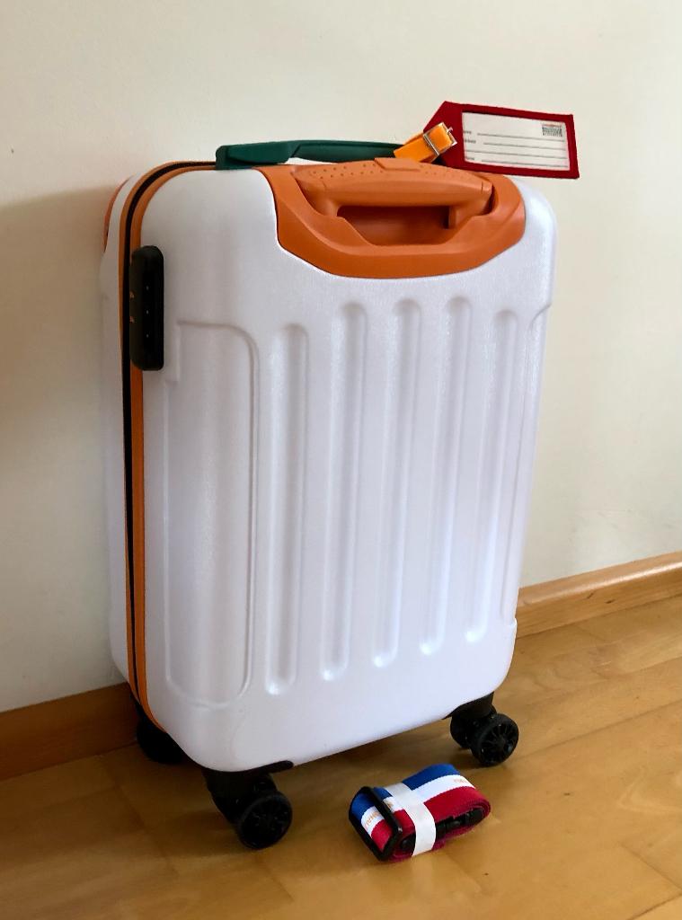 Koffer Postcodeloterij nieuw in doos 55x35x20cm, Wieltjes, 50 tot 60 cm, Hard kunststof, Nieuw