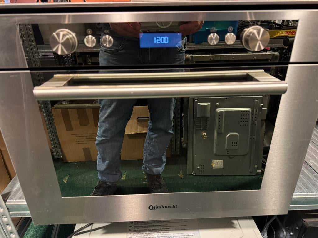 Bauknecht CombiMagnetron oven (met garantie) Emche 8144PT, Ophalen, Zo goed als nieuw, Grill, Inbouw