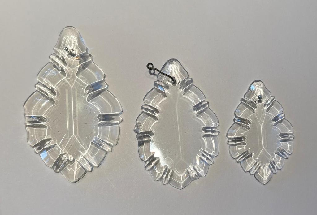 Antieke kristallen pegels voor kroonluchter - per stuk, Antiek en Kunst, Antiek | Glas en Kristal, Verzenden