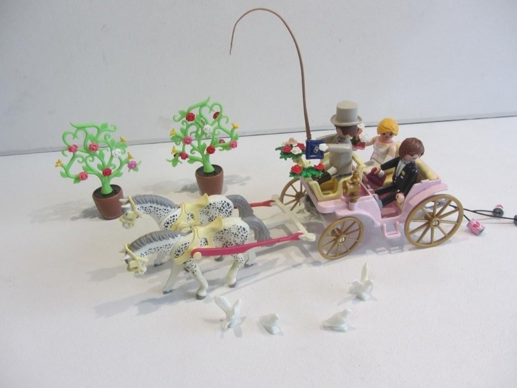Playmobil Huwelijkskoets – 9427 bruidspaar trouwkoets, Ophalen of Verzenden, Gebruikt, Los playmobil