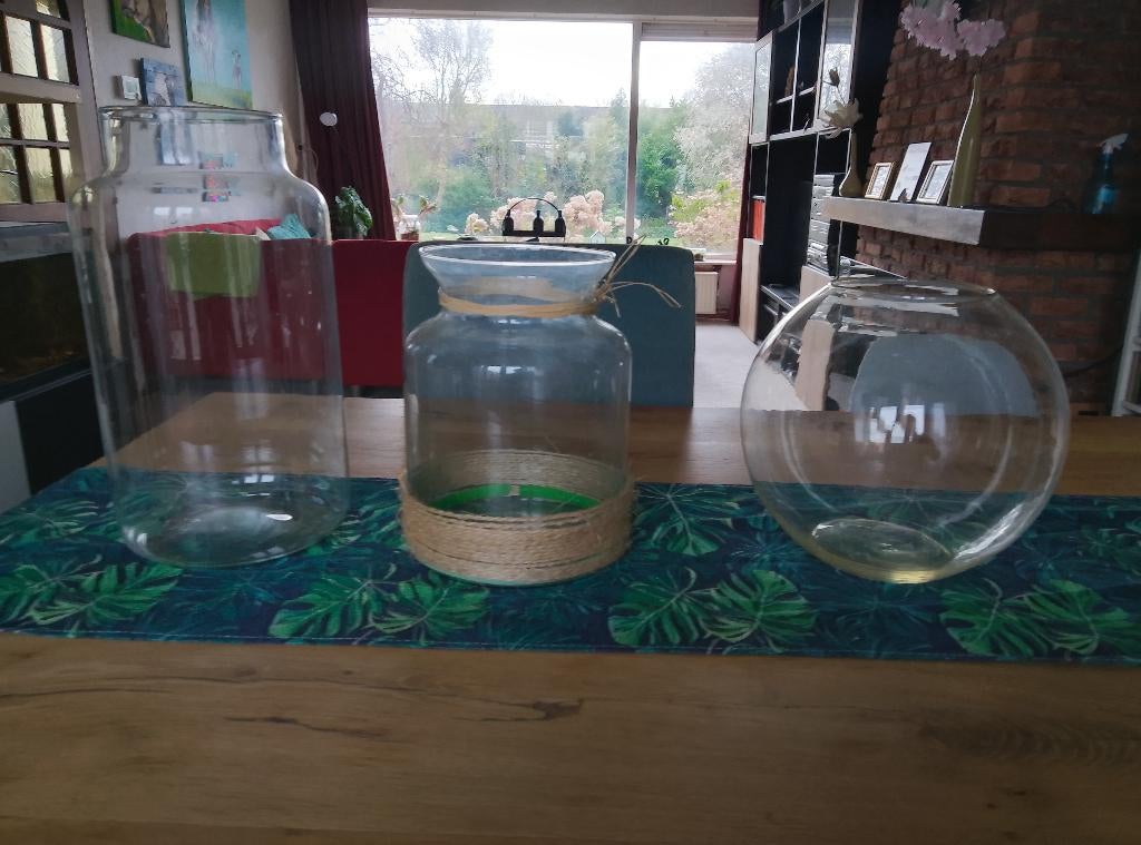Glazen vazen, Ophalen, Overige kleuren, Minder dan 50 cm, Glas