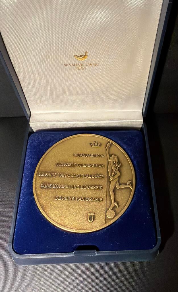 Herdenkingsmedaille Prins van Oranjehal Jaarbeurs 1994, Verzenden, Brons, Nederland