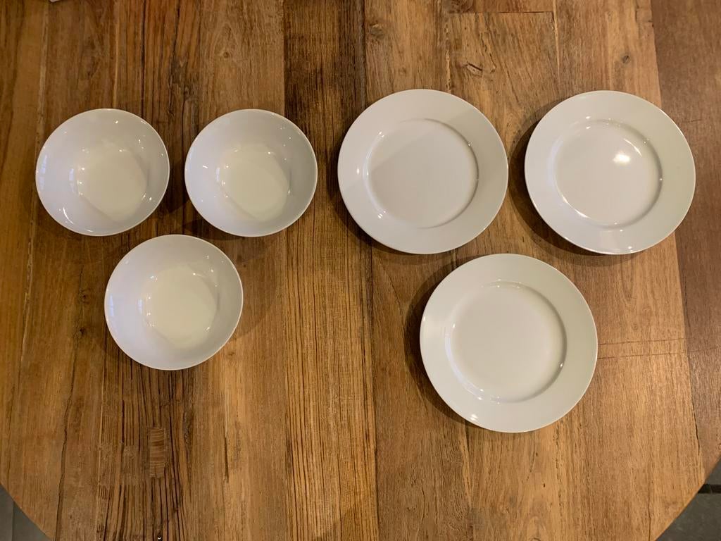 Gebaksbordjes en schaaltjes wit, Ophalen of Verzenden, Zo goed als nieuw, Bord(en), Overige stijlen