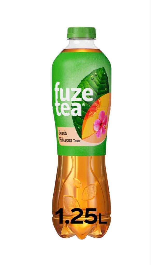 4 flessen Fuze Tea Peach, Ophalen