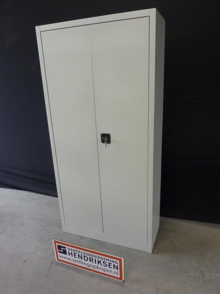 Nette kantoorkast / archiefkast / draaideurkast 95x40x195cm, Gebruikt, Handelsonderneming Hendriksen, Met slot, 25 tot 50 cm