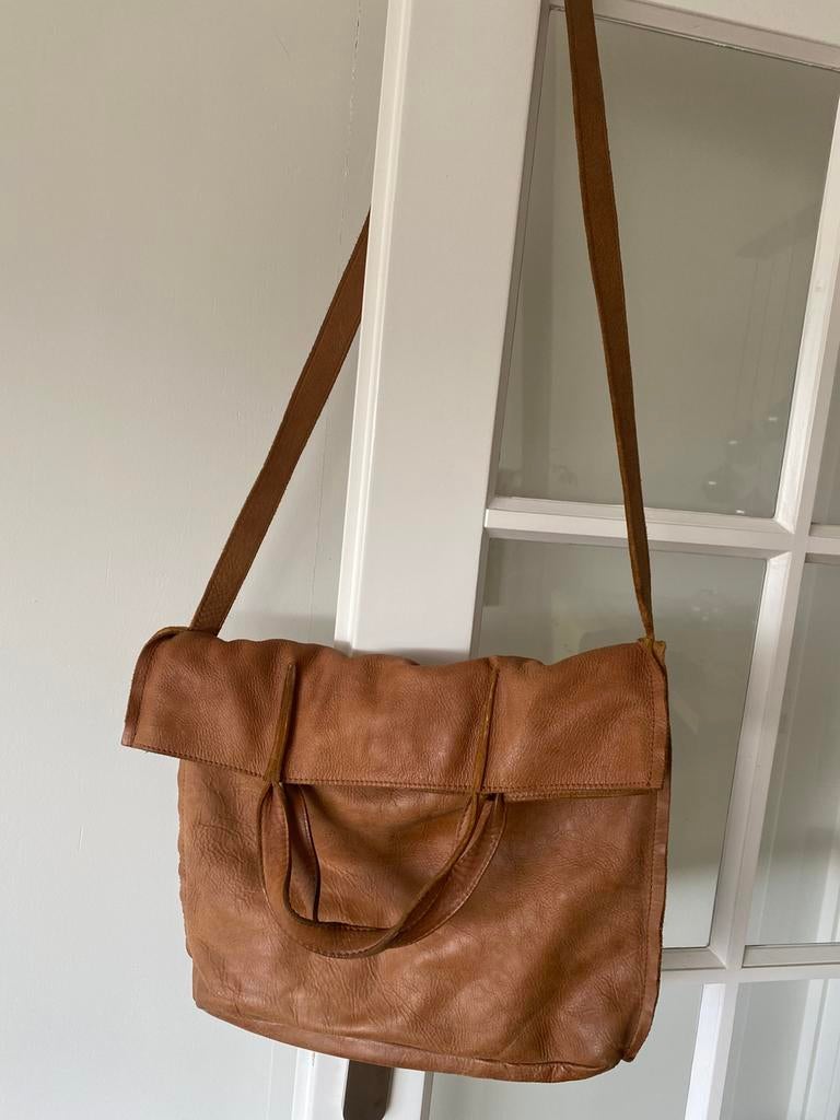 Shabbies amsterdam tas 15 euro, Sieraden, Tassen en Uiterlijk, Tassen | Damestassen, Ophalen, Zo goed als nieuw, Bruin