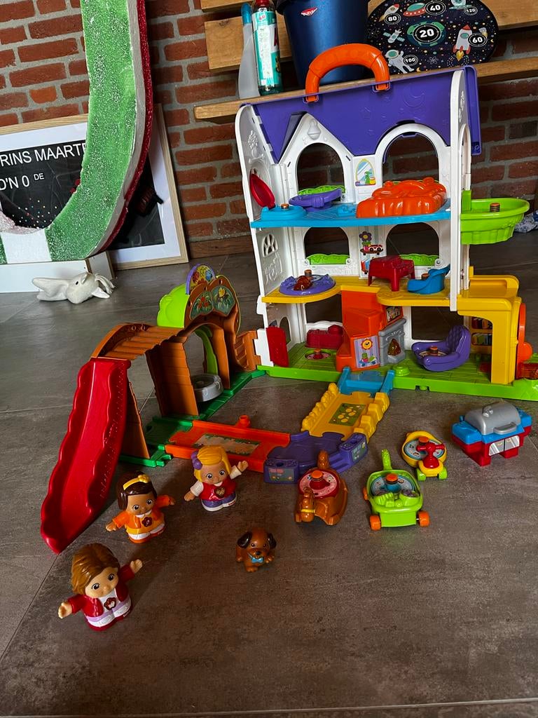 VTech Vrolijke Vriendjes Speelhuis, Ophalen, Gebruikt, Overige typen, Met licht