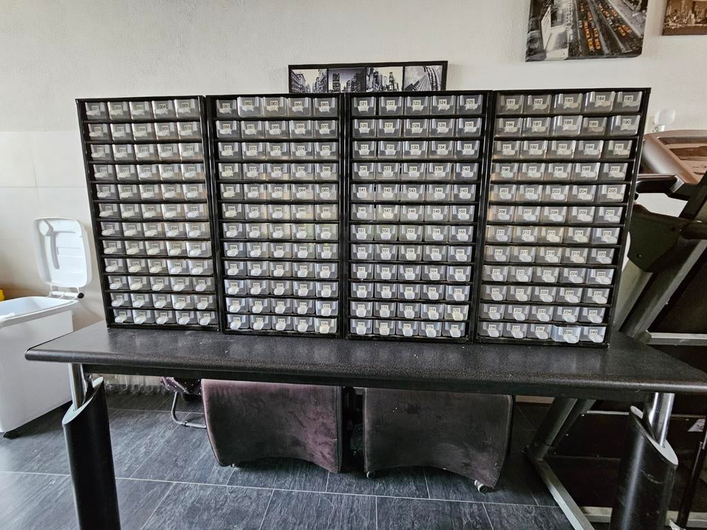 Opbergsysteem met lades - Ideaal voor kleine onderdelen, Ophalen, Gebruikt