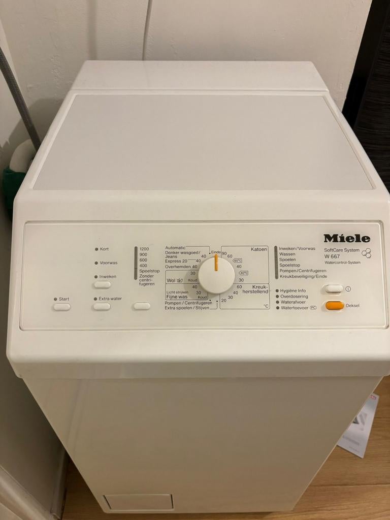 Miele Wasmachine met bovenlader w667, Witgoed en Apparatuur, Wasmachines, Ophalen, 6 tot 8 kg, Gebruikt, Bovenlader