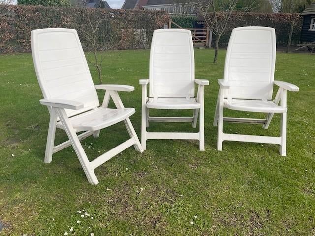 tuinstoelen, Ophalen, Gebruikt, Kunststof, Inklapbaar