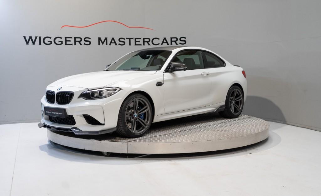 Bmw M2 370 PK, Carbon, Leder, Harman Kardon, 19 Inch, Camera, Gebruikt, Met garantie (alle), 4 stoelen, Wit