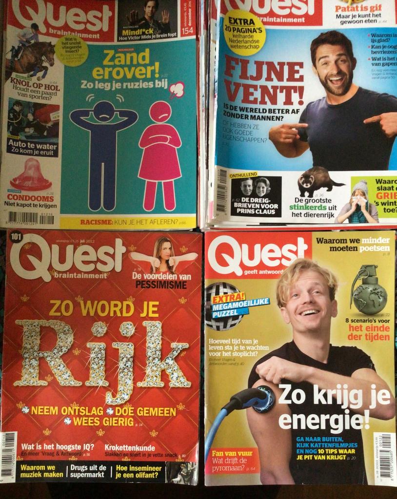 63x Quest, 5x Psychologie Quest, 4x Speciale Editie Quest, Ophalen of Verzenden, Gelezen, Wetenschap en Natuur