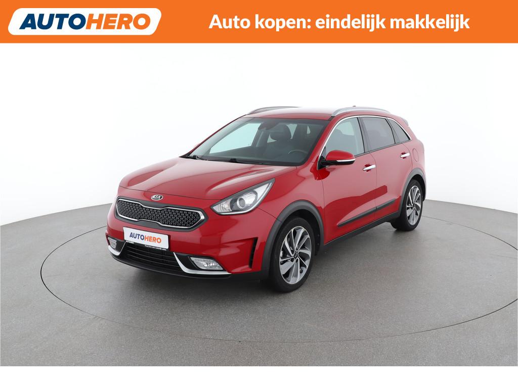 Kia Niro 1.6 GDi Hybrid BusinessLine l ZW80195 l (bj 2017), Gebruikt, Met garantie (alle), Leder en Stof, Bedrijf