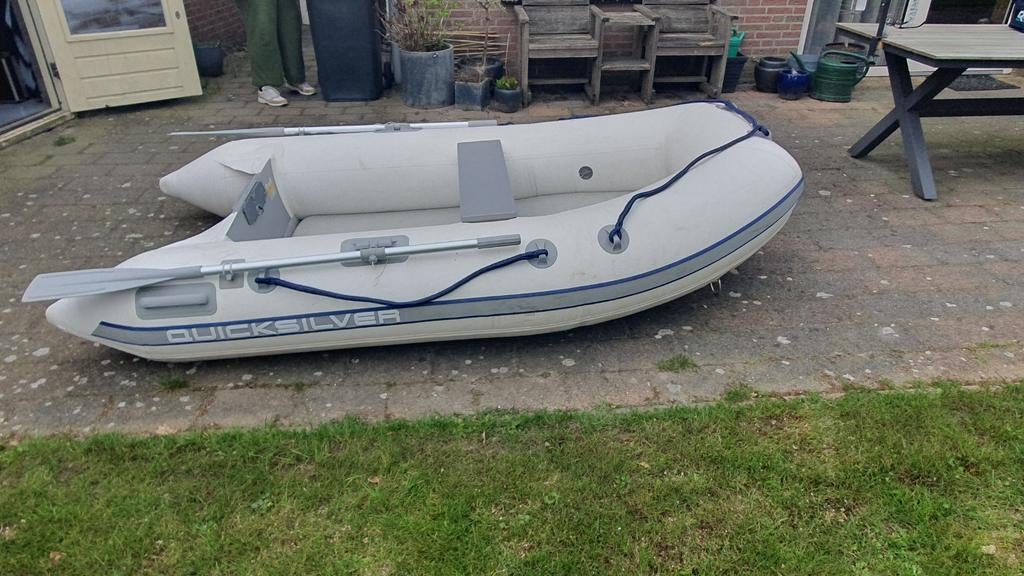 Quicksilver rubberboot, airdeck, 270 cm, Airdeck, Zo goed als nieuw, Benzine, Minder dan 70 pk