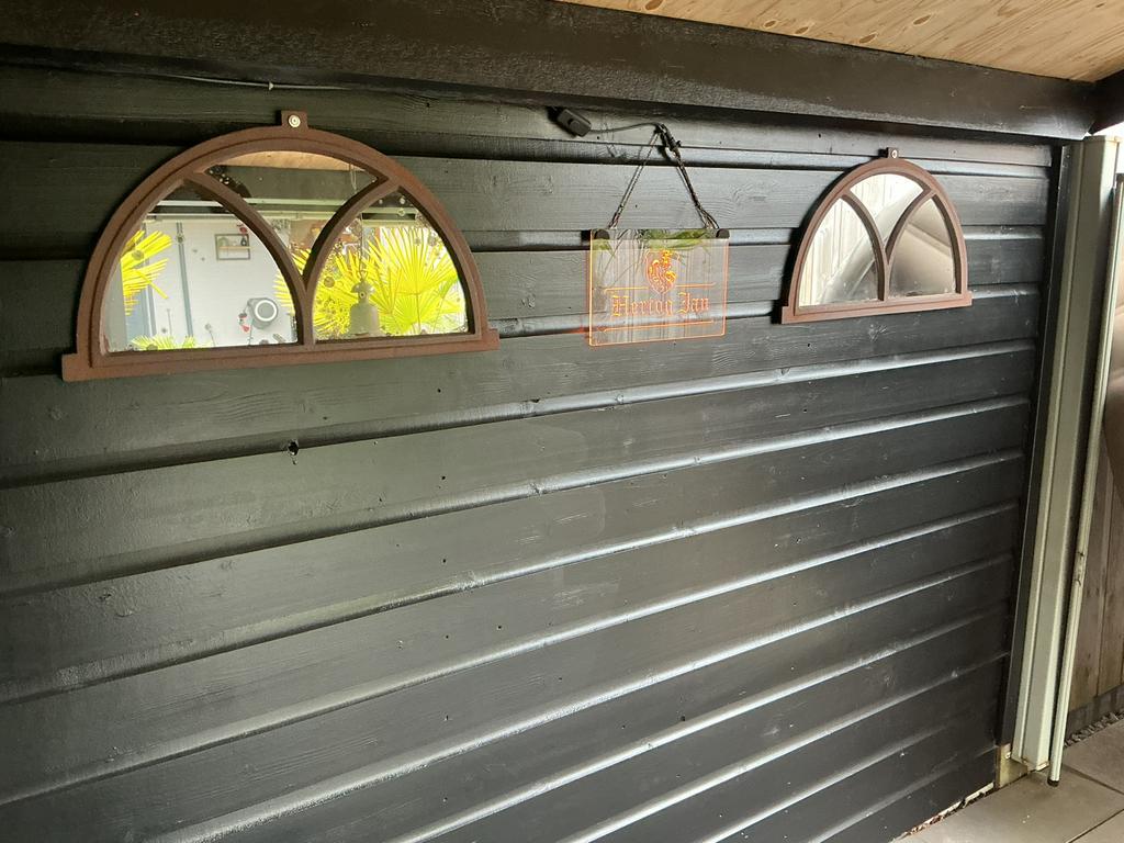 Mooie boeren spiegel gietijzer, Minder dan 50 cm, Gebruikt, Ophalen of Verzenden, Minder dan 100 cm