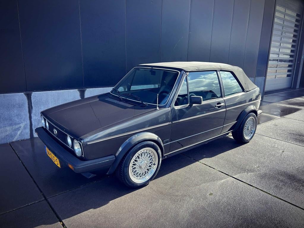 Volkswagen Golf 1.6 GLS Cabriolet AUT 1986 | belastingvrij, Auto's, Zwart, 4 cilinders, Cabriolet, 4 stoelen