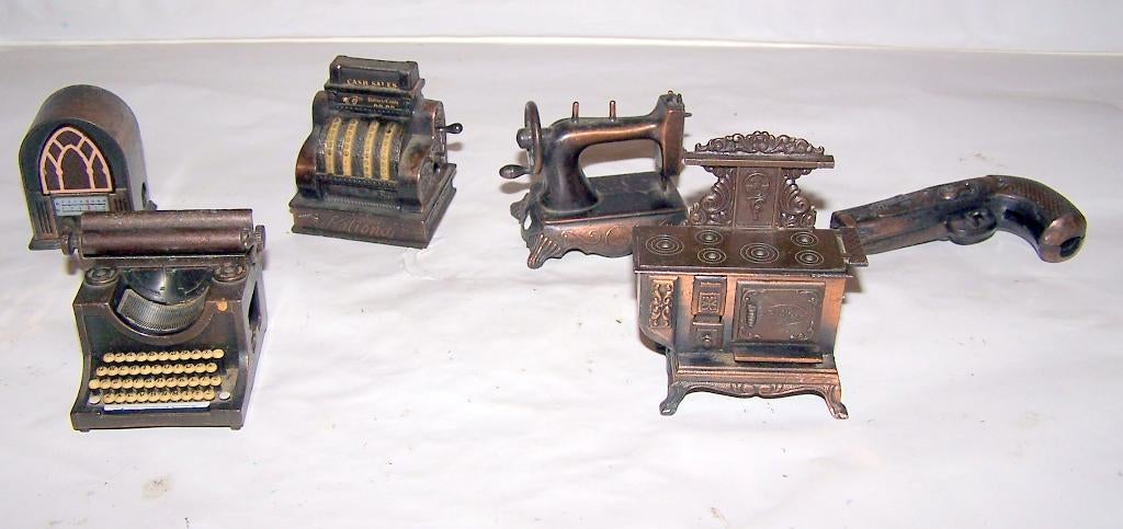 Collectie van 6 koperen puntenslijpers. Nieuwstaat., Ophalen of Verzenden, Koper