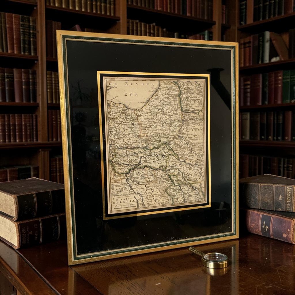 Oude kaart Arnhem Gelderland,, Hendrik de Leth 1740, Ophalen of Verzenden