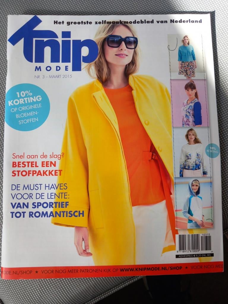 Knipmode Maart 2015 - Patronen voor Lente Mode, Hobby en Vrije tijd, Kledingpatronen, Ophalen of Verzenden