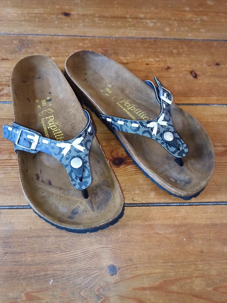 Birkenstock Sandalen Teenslippers Maat 40, Overige kleuren, Gedragen, Birkenstock, Sandalen of Muiltjes