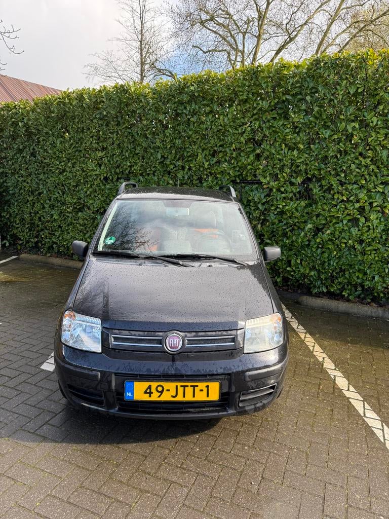 Fiat Panda 1.2 44KW 60PK 2009 Zwart, Voorwielaandrijving, 1242 cc, Zwart, Origineel Nederlands