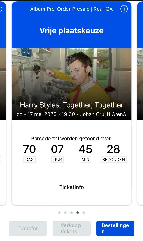 Harry Styles Tickets, Tickets en Kaartjes, Twee personen, Mei