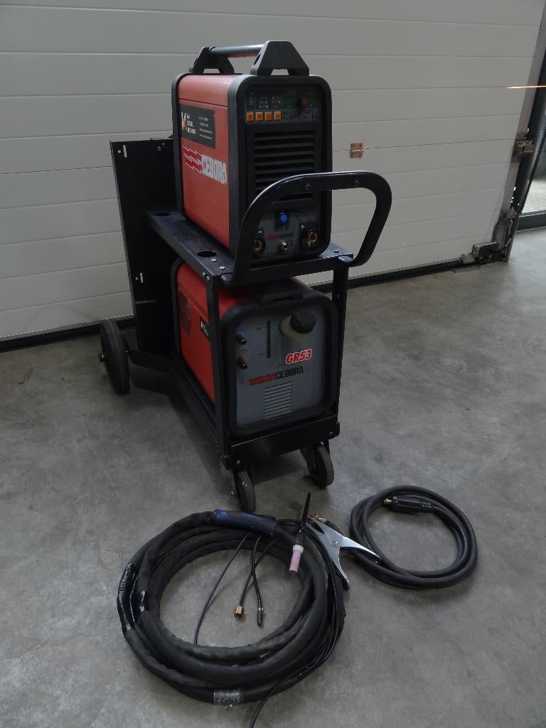 Tig lasapparaat Cebora Sound DC 2340/T Watergekoeld Puls, Ophalen of Verzenden, Zo goed als nieuw, 250 ampère of meer, Tig