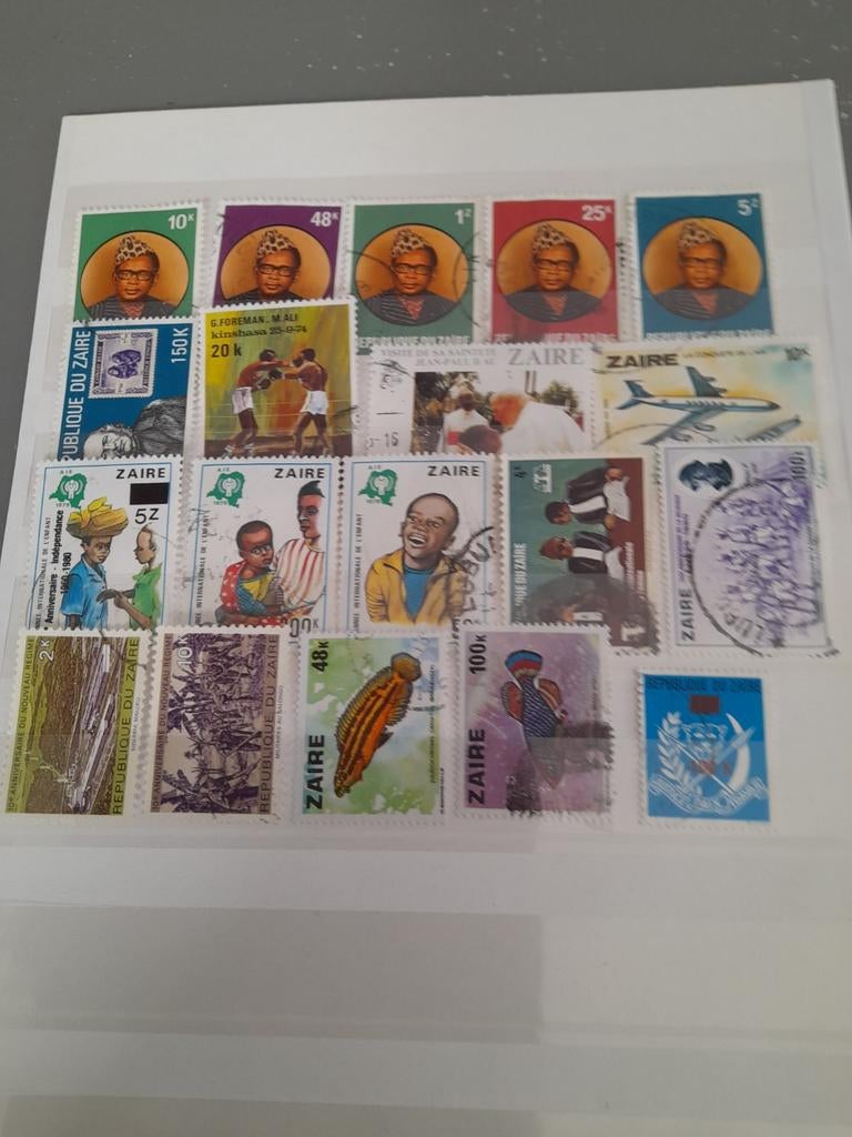 Kaveltje postzegels Zaire, Ophalen of Verzenden, Buitenland