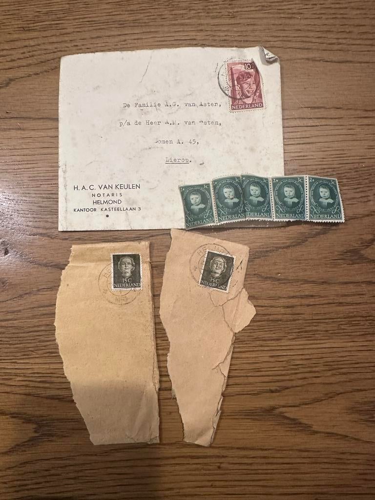 Oude postzegels Nederland, Ophalen of Verzenden, Na 1940, Gestempeld