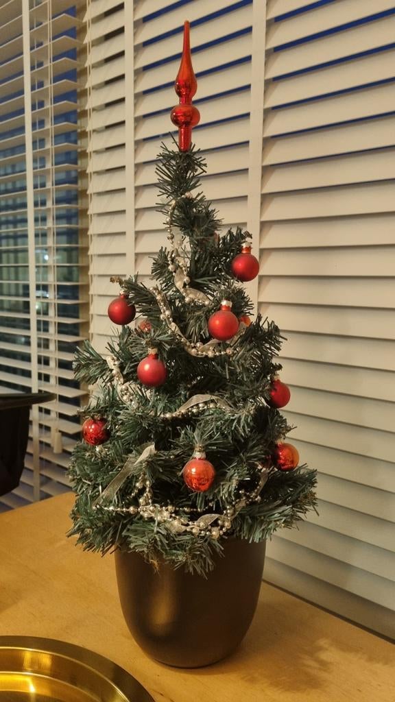 Versierde mini kerstboom, gratis, Ophalen