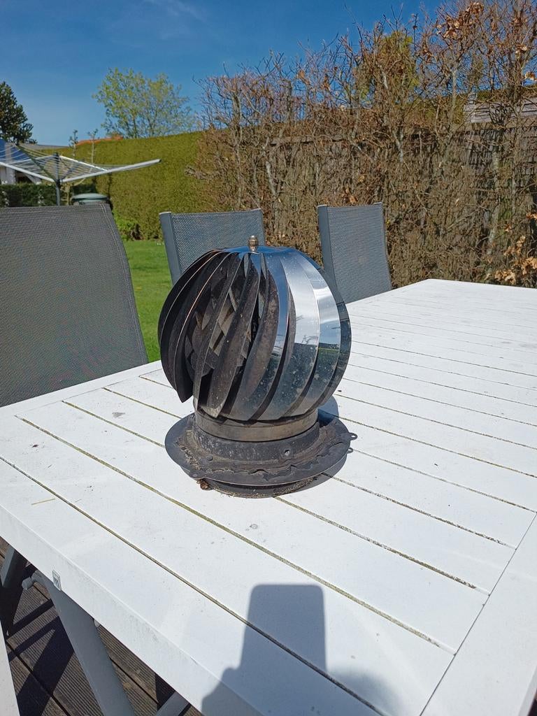 Schoorsteenkap met roterende beweging, Ophalen of Verzenden, Gebruikt