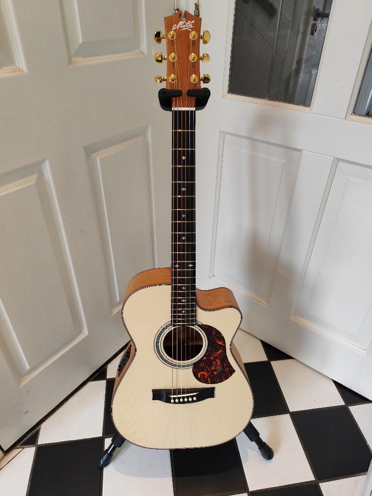 Maton EBG808C Michael Fix Akoestische Gitaar, Ophalen, Zo goed als nieuw, Western- of Steelstringgitaar, Met koffer