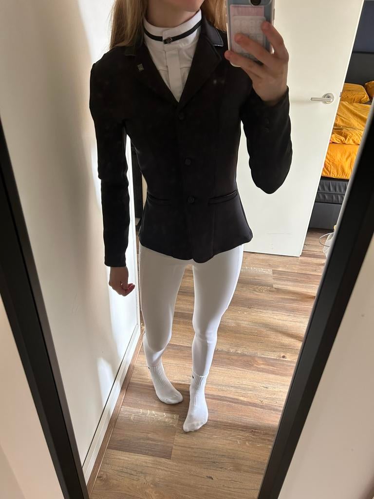 Witte wedstrijd legging paardensport, Ophalen, Zo goed als nieuw, Dressuur, Onderkleding