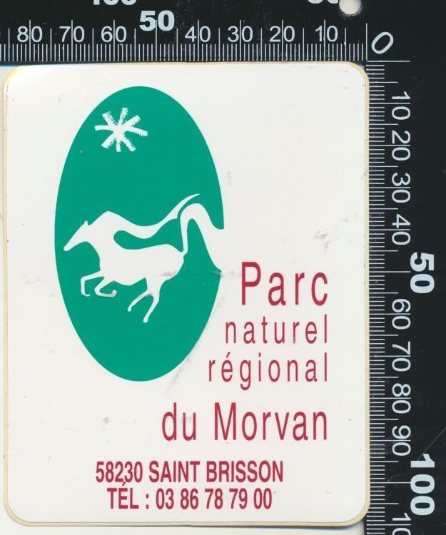 Sticker: Parc Naturel Regional du Morvan - Saint Brisson, Verzamelen, Stickers, Zo goed als nieuw, Dier en Natuur, Ophalen of Verzenden