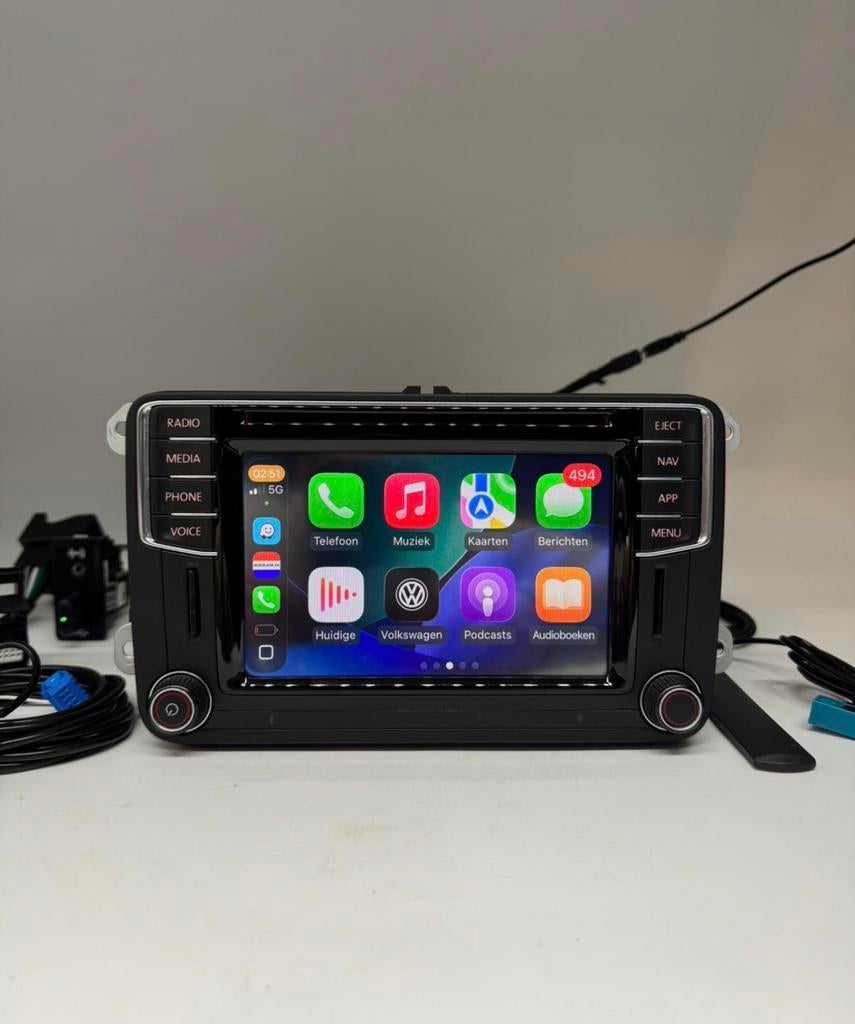 Volkswagen MIB STD2 PQ + NAV autoradio unit carplay, Ophalen of Verzenden, Gebruikt