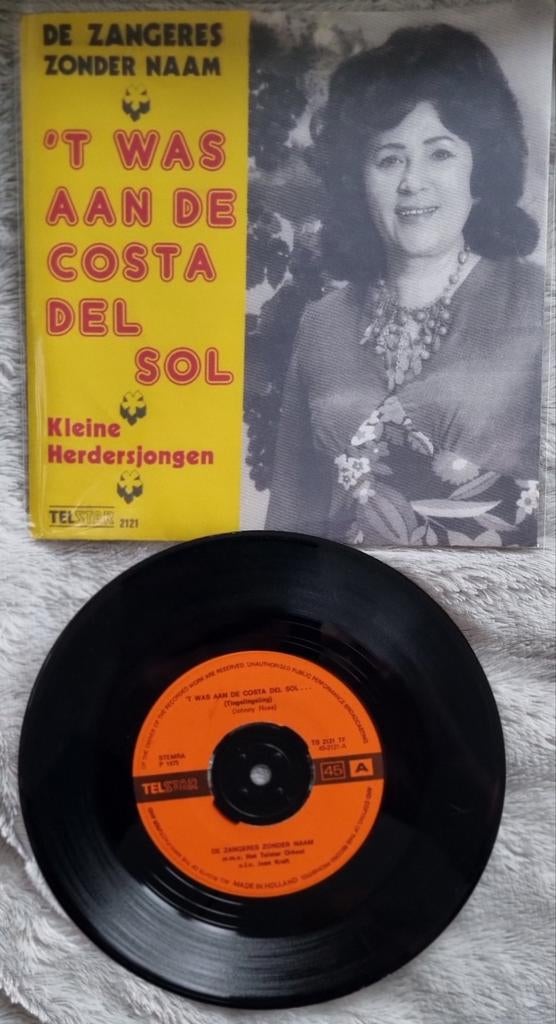 Zangeres zonder Naam - 't Was aan de Costa del Sol, Ophalen of Verzenden, Gebruikt, Nederlandstalig