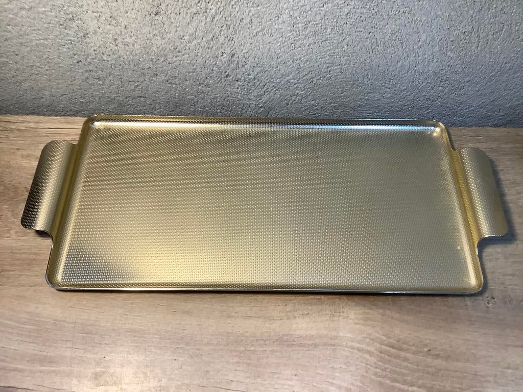 Kaymet Engels dienblad, Ophalen of Verzenden, Gebruikt, Rechthoekig, Metaal