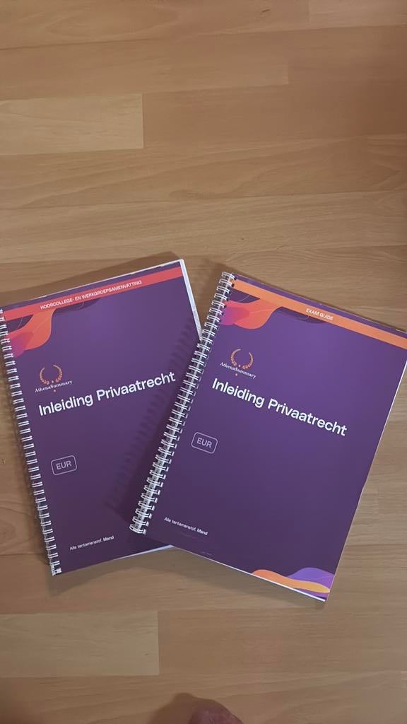 Rechtsgeleerdheid(B1) Samenvatting Privaatrecht(Athena), AthenaSummary, Nieuw, Ophalen of Verzenden, WO