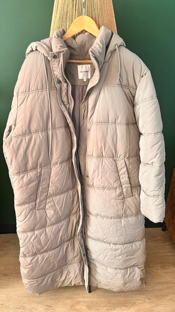 Winterjas dames lang maat 50 Anytime, Ophalen of Verzenden, Zo goed als nieuw, Maat 46/48 (XL) of groter, Bruin