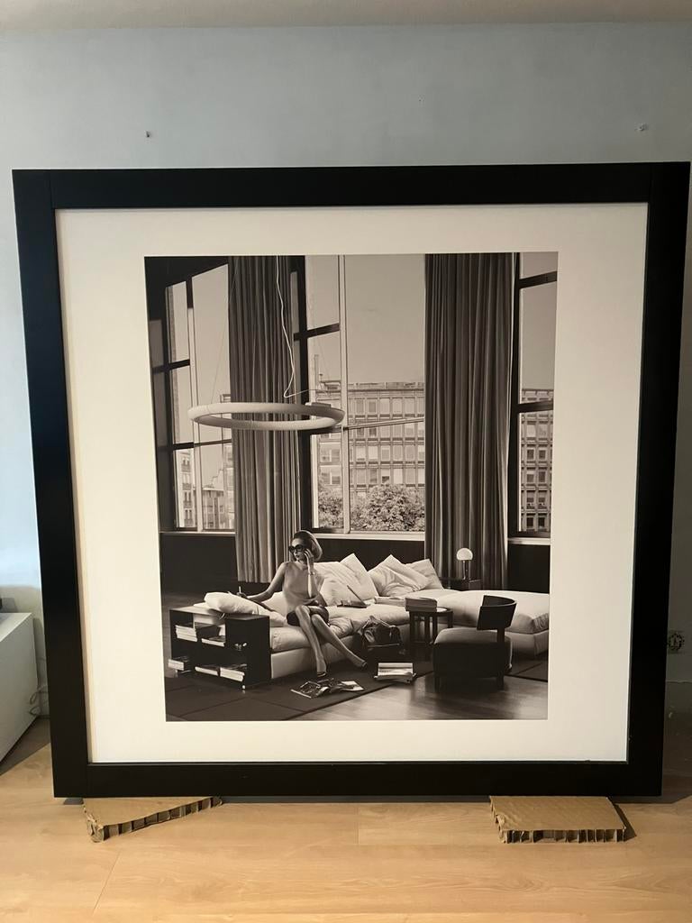 2 x grote fotolijst 180 x 180, Ophalen, Gebruikt