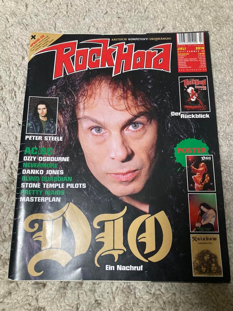 ROCK HARD Magazine DIO King Crimson PETER STEELE Master KORN, Ophalen of Verzenden, Muziek, Film of Tv
