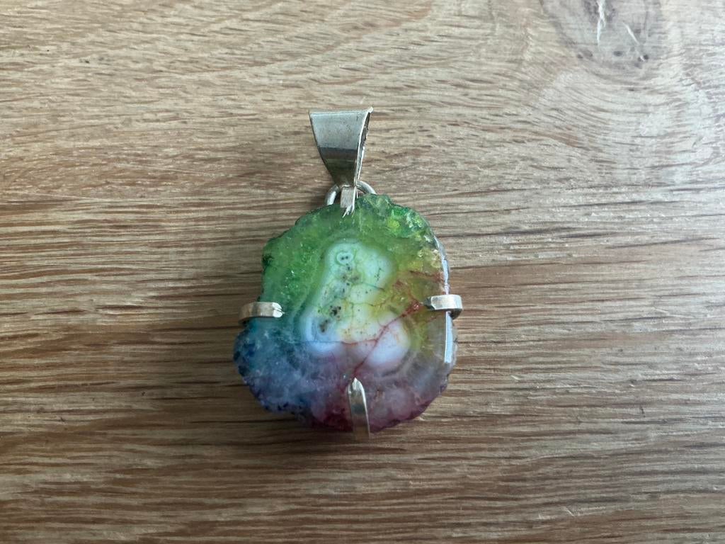 Hanger van rainbow solar quarts, Ophalen of Verzenden, Zo goed als nieuw, Zilver, Overige materialen