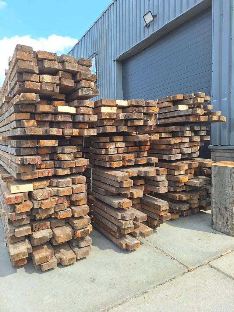 Grenen  sloophout  balken  gordingen  vloerbalken, Ophalen, Zo goed als nieuw, Balk, 50 mm of meer