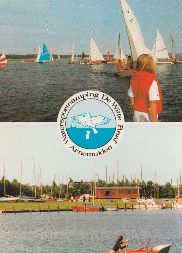 ARNEMUIDEN Watersport Camping De Witte Raaf, Verzamelen, Ansichtkaarten | Nederland, Verzenden, 1980 tot heden, Gelopen, Zeeland
