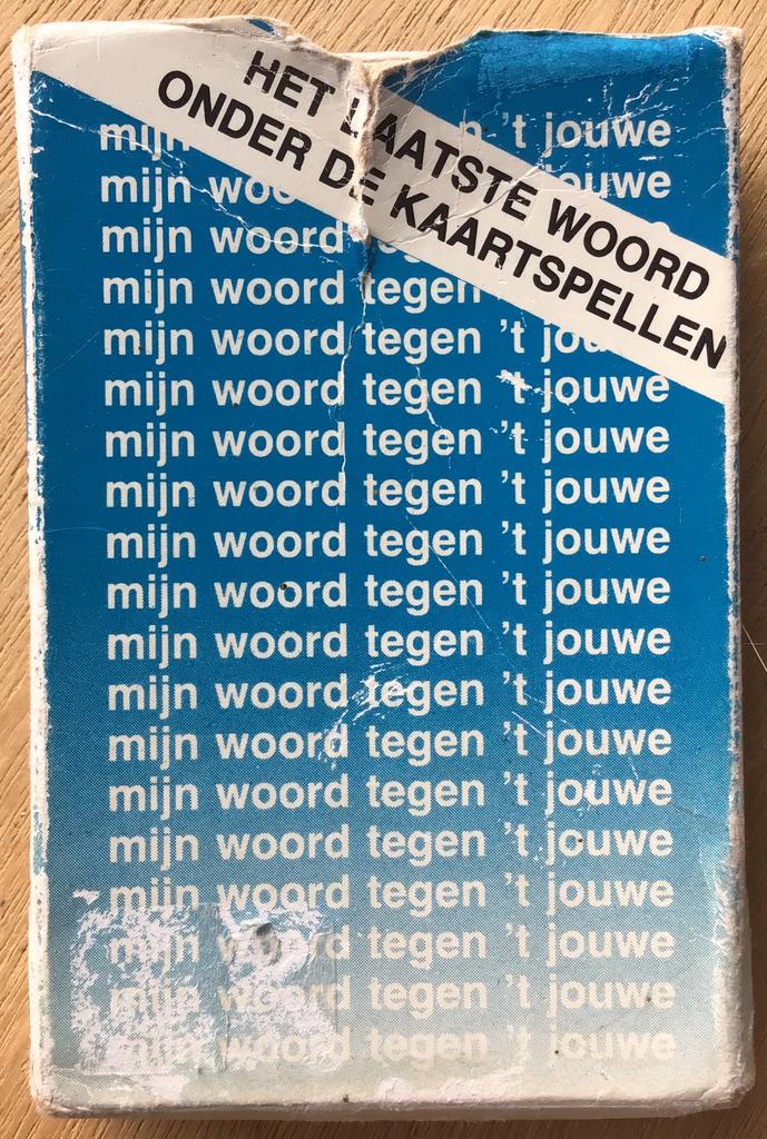 Vintage Mijn woord tegen ‘t jouwe - ZGAN, Vijf spelers of meer, Ophalen of Verzenden, Zo goed als nieuw, Clipper