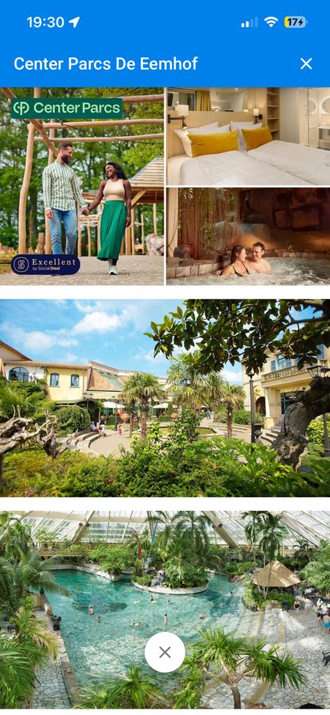 Voucher Center Parcs De Eemhof - 2 nachten incl. ontbijt