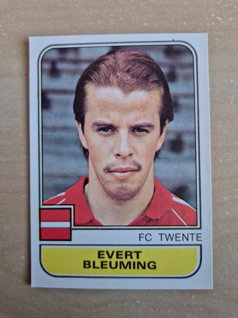 Panini Voetbal 82 Evert Bleuming FC Twente, Ophalen of Verzenden, Zo goed als nieuw, F.C. Twente, Poster, Plaatje of Sticker
