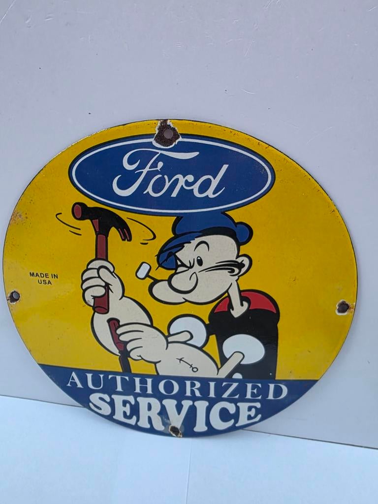 Emaille  ford  bordje, Ophalen of Verzenden, Auto's