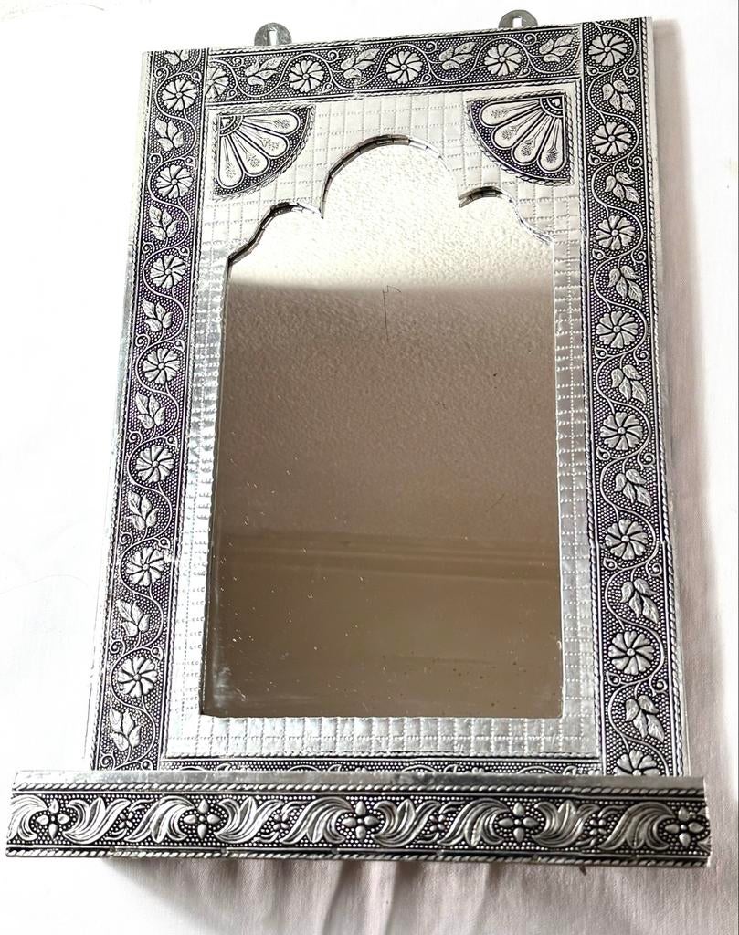 Vintage Wandspiegel Jaren 80 met Kammenbakje, Ii, Minder dan 50 cm, Gebruikt, I