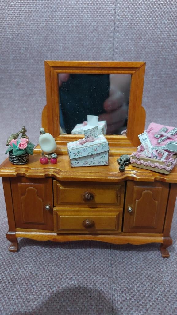 Miniatuur Kaptafel Poppenhuis 1:12, Ophalen of Verzenden, Nieuw